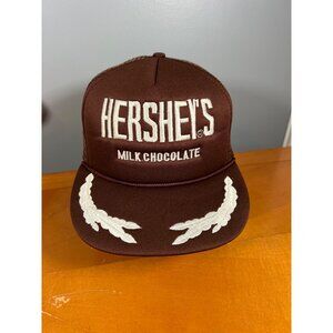 Vintage Hersheys Milk Chocolate Brown Trucker Snapback Hat G3
